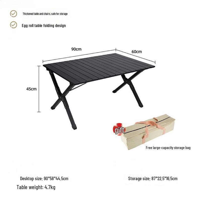 Portable Outdoor Camping Folding Egg Roll Table