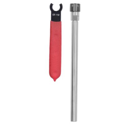 Collet Chuck Holder Straight Long CNC Milling Extension Rod 17mm Clamping Range Wrench(C10ER11M150L