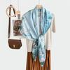 New fashion 111 mulberry silk silk scarf, women's Spring Festival gift for elders to keep warm 111 silk collection
