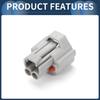 INFINAUTO 2 Pin Fuel Injector Waterproof Connector Plug 2mm Series