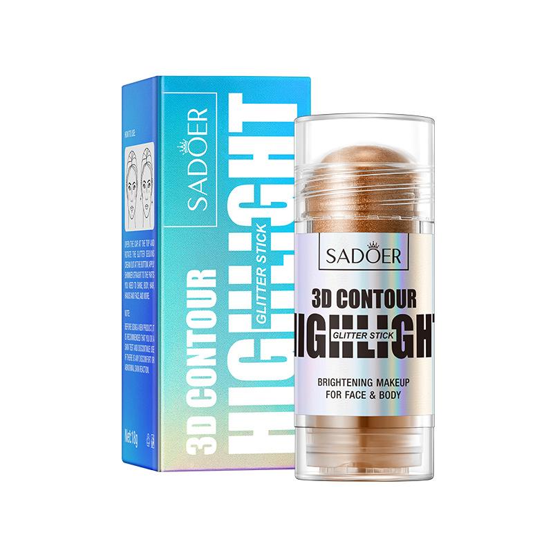 Bright color 3D highlight stick SADOER contour grooming repair makeup highlight stick