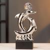 INS Luxury Ceramic Dolphin Figurine, Modern Decorative Ornament for Entryway, Living Room & Study Decor