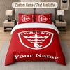 Custom Bedding Set Hull KR Pattern, Print Name Text 1 Duvet Cover Plus 2 Pillowcases Home Textile