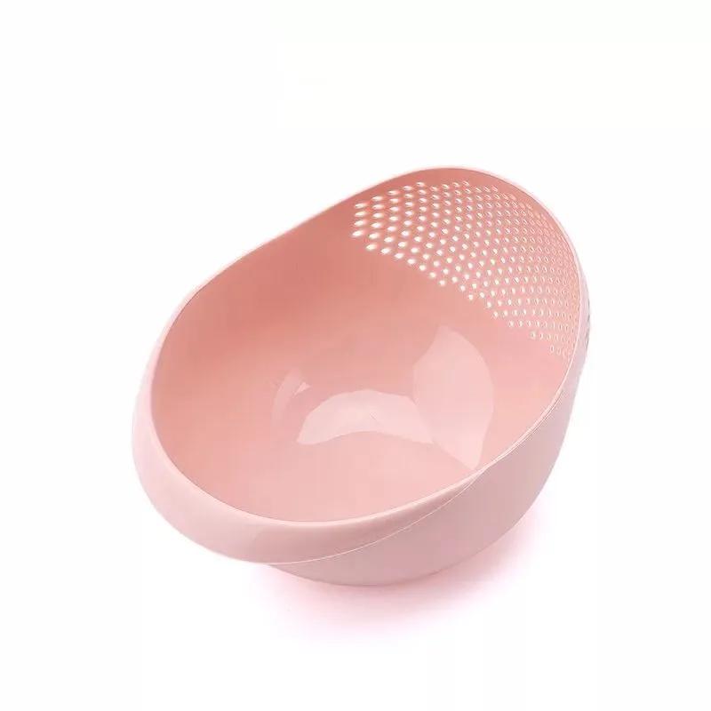 Rice Bowl Drain Basket Fruit Bowl Washing Drain Basket Multi-purpose Home Kitchen Organizer Rice Basket Screen Filter Colander