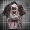 Summer Fashion Anime Girl 3D Print T-Shirts Streetwear Men Casual Oversized O-Neck Short Sleeved Tees Tops Clothing