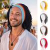 Strickmütze Perückenmütze, Hohe Elastizität Wolle Handgehäkelt Lustiges Dreadlocks-Design Wollmütze für Party Halloween Tägliche Kleidung