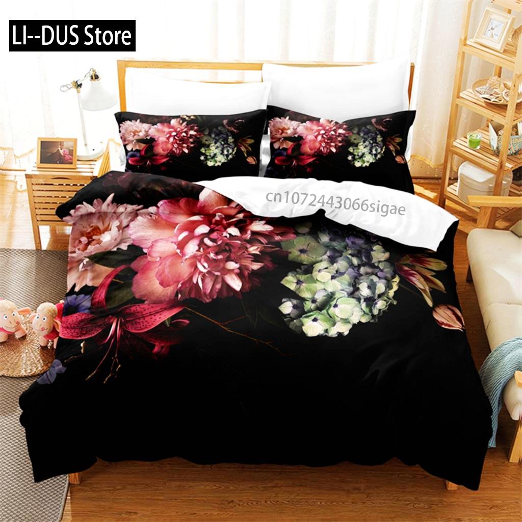 

Comforter Flowers And Forests Bedding Set 3D Bedding Digital Printing Queen Size Bedding Set Fashion Design Comforter (quilt)-EU Single(135*200cm)3pcs
