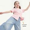 Montagut Girls' Chinese Style Embroidered Short-Sleeve T-Shirt