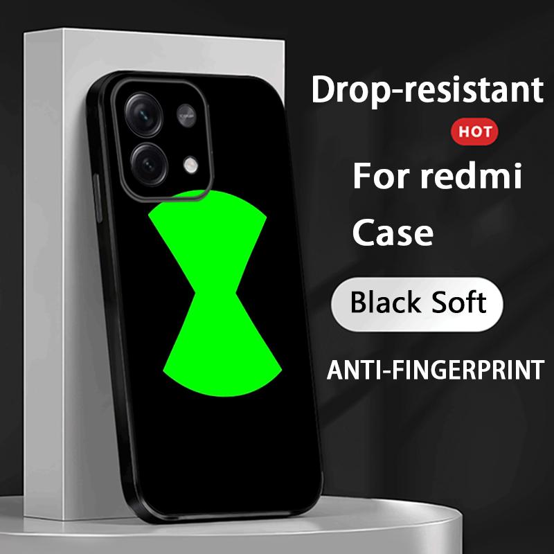 Ben 10 classic anime pattern ins Phone Case For Xiaomi Redmi Note 14 13 12 11 Pro Plus S 5G 14C A3 Soft Black Phone Cover