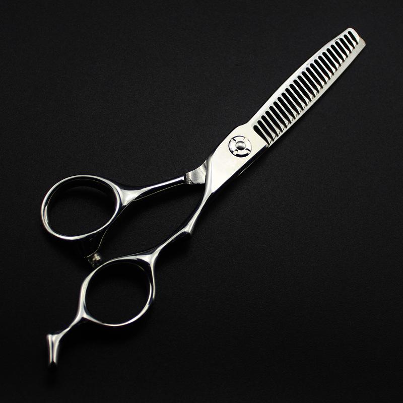 Professional 440C 6 '' Upscale Silver Hair Scissors Haircut Thinning Barber Makas Hair Cutting Shears Hairdresser Scissors