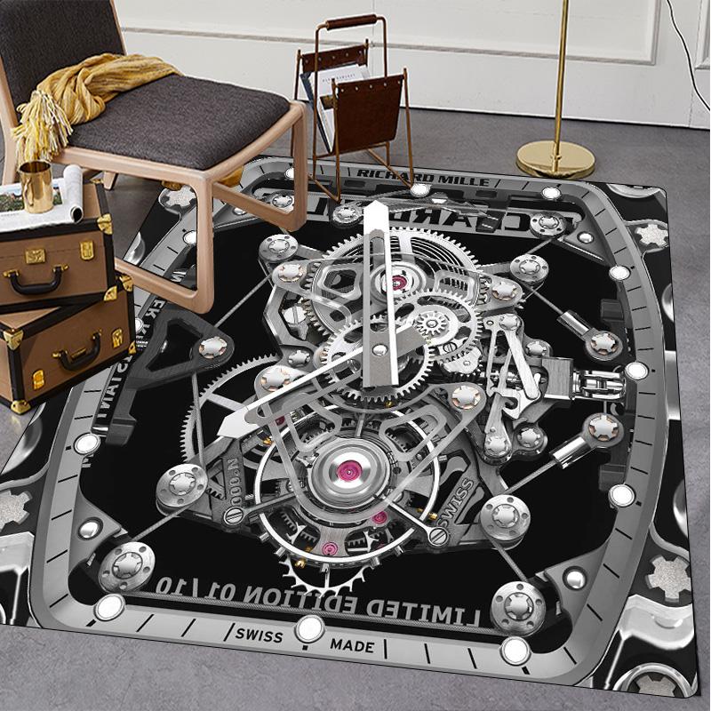 Swiss watch R-Richard Miller printed carpet high-end watch dial floor mat living room sofa room decorative art rugs