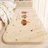 Cartoon Animal Themed Plush Area Rug Bedroom Non-Slip Thick Washable Faux Wool Floor Mat
