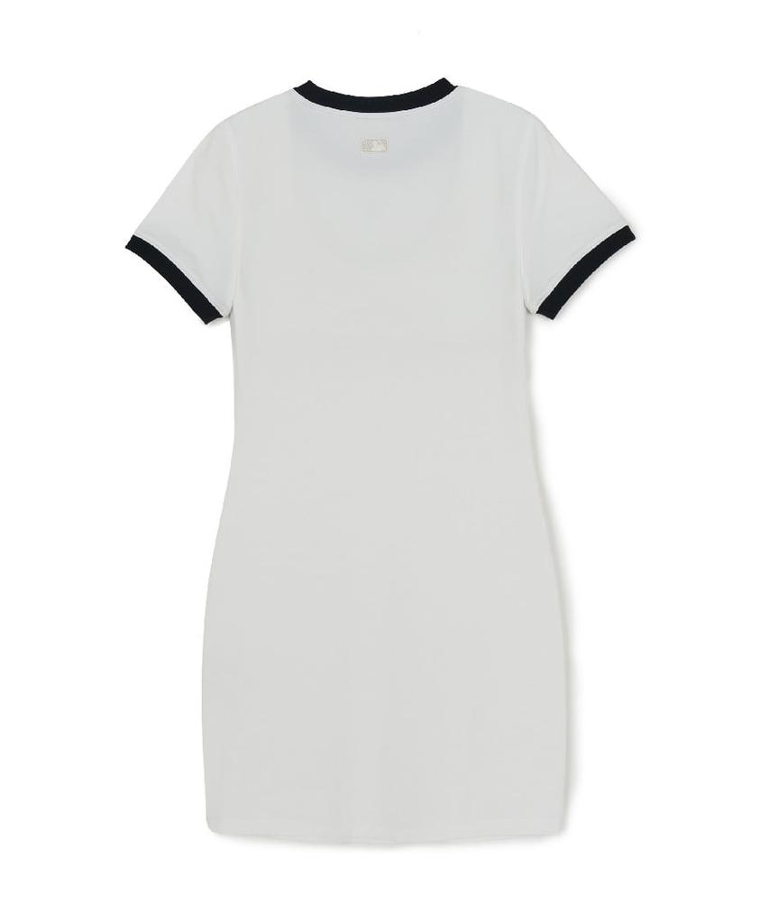 Emelbi Women'S Basic Ringer Dress Ny (White) (Type A)