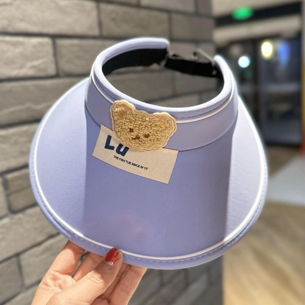 Sommar solskyddshatt med brett brätte dam UV-skydd solhatt med öppen topp cykling ansiktsskydd solhatt