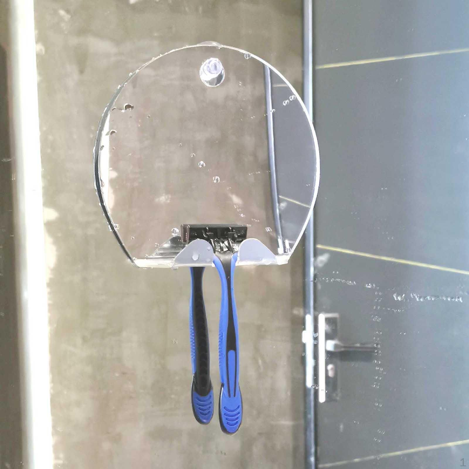 

Unbreakable Portable Anti-Fog Shower Shaving Mirror Makeup with Suction Hook