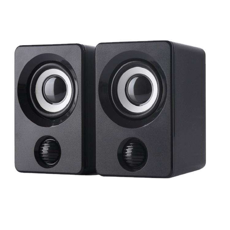 Mini USB Wired Computer Speakers with Subwoofer for Desktop, Laptop, and Mobile