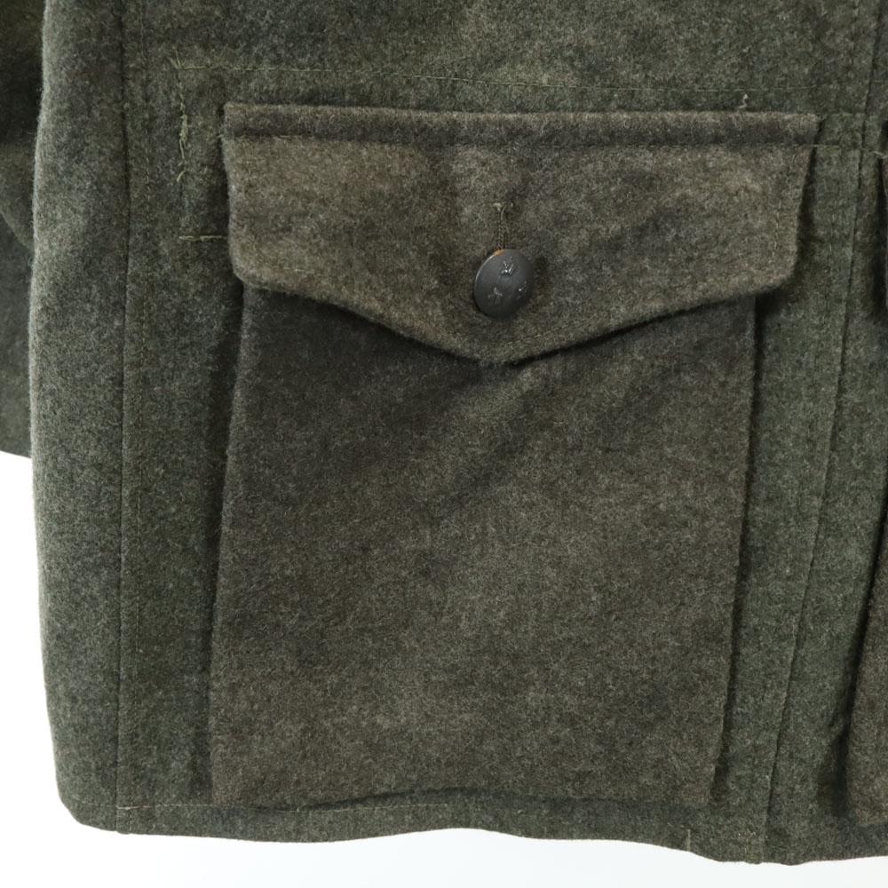 SWEDEN ARMY 40s Vintage Military Wool Jacket 104U With Manufacturer Label Men's Used