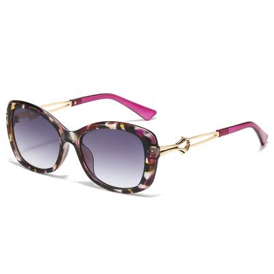 Retro Leopard Print Gradient Square Women Sunglasses Personality Brand Hollow Design Fashion Trend Men Versatile Glasses UV400