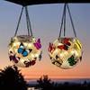 1pc Solar-Powered Butterfly Lanterns Metal Hanging Outdoor Lights, Yard Decor - Holiday Gift Solar Outdoor Decorations