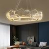 Modern Minimalism Hanging Lamp Ginkgo Acrylic Led Lustre Pendant Lights Gold Metal Dimmable Chandelier Light Living Room