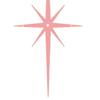 4Pcs Metal Starburst Wall Decoration Retro Mini Mid-Century Starburst Wall Art Sculpture Home Bedroom Living Room Bathroom Wall Decorative Sign