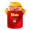New Autumn and Winter Cat Clothes Three-dimensional French Fries Can Pull Two Feet Into Cats, Kittens, Warm Dogs, Pet Sweaters