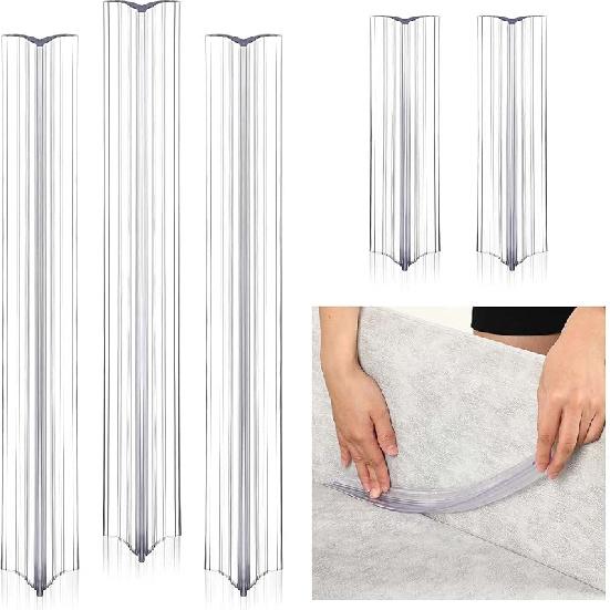 Yinkin Namalu Sofa Slipcover Grips Tucks 8  and 16  Sofa Cover Tucks Long Clear Couch Cover PVC Anti Slip Slipcover Tuck Grips for Sectional Couch 5