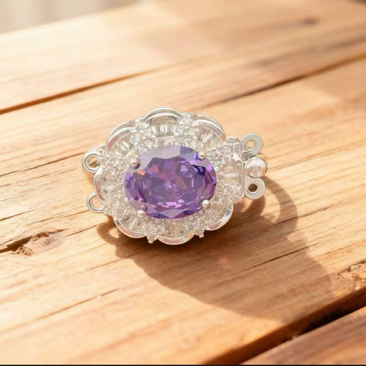 Позолоченная медью 18K Застежка-карабин с кружевом из цирконов, двойной ряд, для браслета/ожерелья, для изготовления украшений своими руками