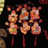 Hanging Shaking Head God Pendant 3D Spring Festival Door Sticker  Kitchen