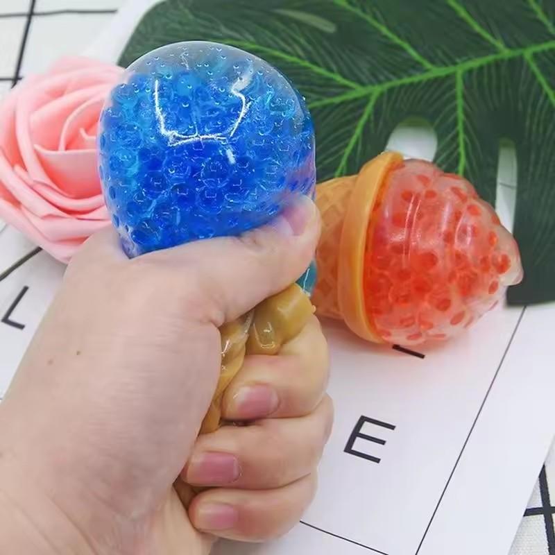 Ice Cream Grape Ball Sensory Toy Stress & Anxiety Relief Fidget Toys Ice-cream Pinch Decompression Toy for Adult