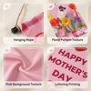 Mother's Day Flag Hanging Mother's Day Decorative Party Theme Flag Decoration Mother's Day Family Gathering Decoration