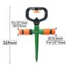 360 Degree Garden Lawn Sprinkler 1/2" Male Thread Scattering Nozzle Automatic Rotating Watering Irrigation Sprinklers