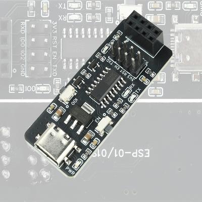 ESP-01/01S  Esp8266 Serial Port To Wifi Module Adapter Board Wireless Transparent Transmission Module CH340 Type C