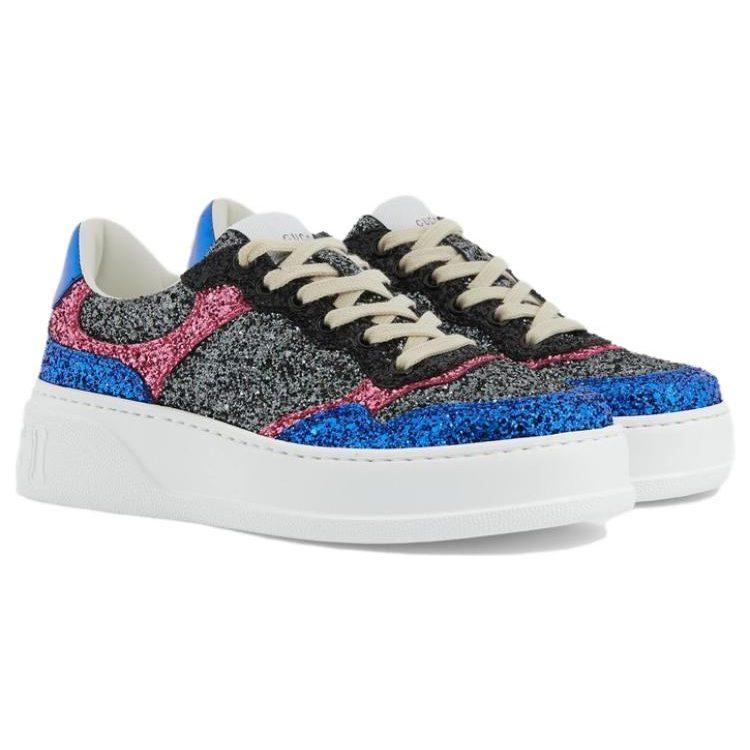 GUCCI Glitter-detailed Low-top Sneakers 724249 FAA3P 4255