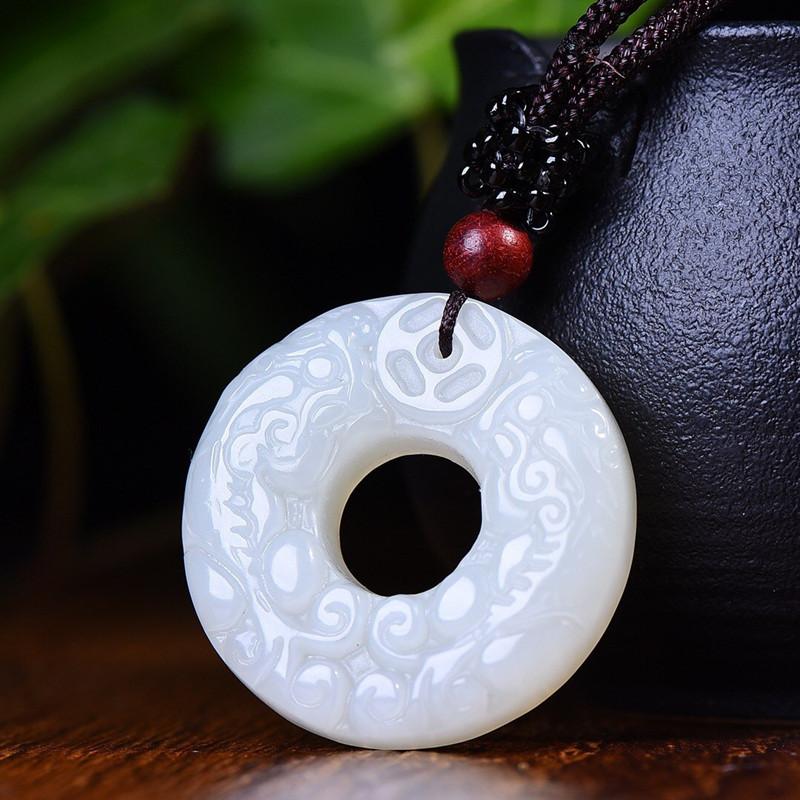 Подвеска Двойной Пиксиу Безопасная Застежка Мужская и Женская Руи Пиксиу Застежка Ожерелье 50CM