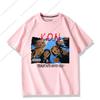 Anime KON T Shirt  K ON Hirasawa Yui Akiyama Mio Cartoon Print Tshirt Unisex Women High Quality Cotton Short Sleeve Tee Tops