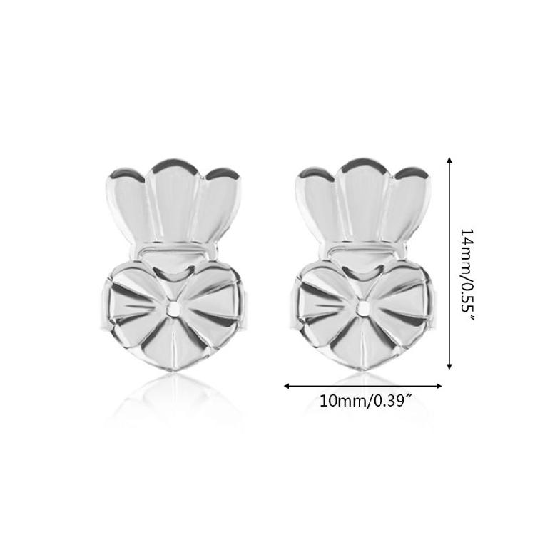 Hypoallergenic Safety Locking for Butterfly Ear Ring Stoppers Replacement Ear Lo