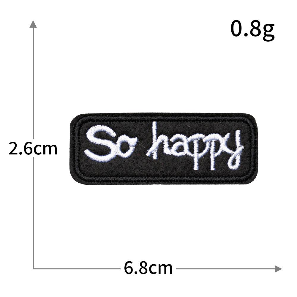 Personalized Trendy Letter Embroidery Patch for Clothes, Jackets, Bags, & Streetwear