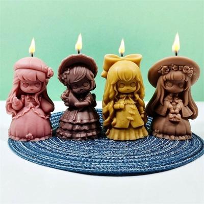 E8Bd 3D Mädchenförmige Silikonform Kuchen Fondant Formen Prinzessin Harz Gips