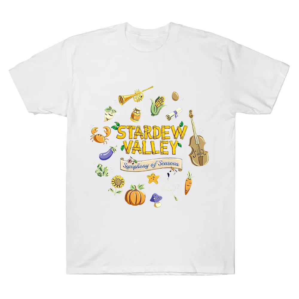 Symphony of Seasons Tour T-Shirt Stardew Valley T Shirt Gamer Lover Cotton Short Sleeve Tshirt Women Men Cotton Clothing