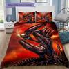 Cartoon Pattern Bedding Quilt Set Quilt Cover Pillowcase Home Decoration Birthday Gift (1 * Duvet Cover + 2 * Pillowcase, Without Core)