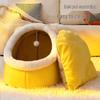 Four Seasons Universal Semi-enclosed Cute Pet Bed for Cats and Small Dogs - Winter Warmth
