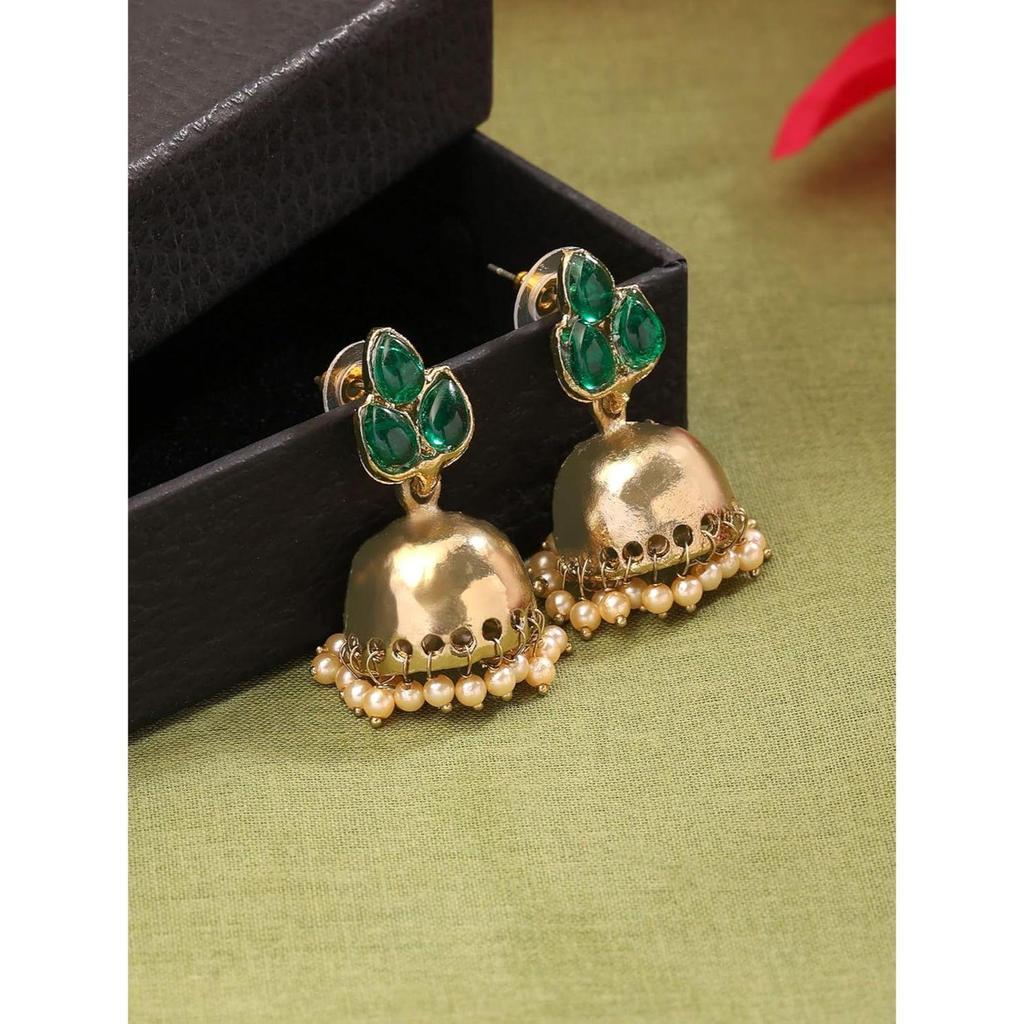 Earrings for Women and Girls | Traditional Jhumka | Gold Plated Earring | Accessories Jewellery for Women | Birthday Gift for Girls and Women