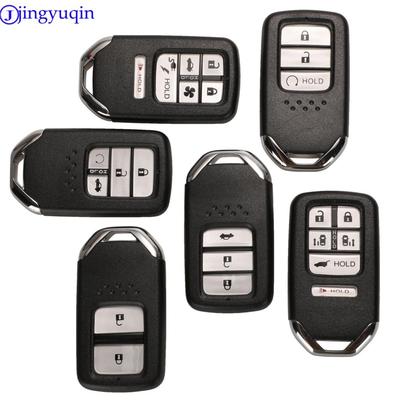 Jingyuqin Akıllı Uzaktan Kumanda Anahtar Kılıfı Fob Kabuk Honda City Jazz XRV Venzel HRV İçin 2/3/4/6 Düğme