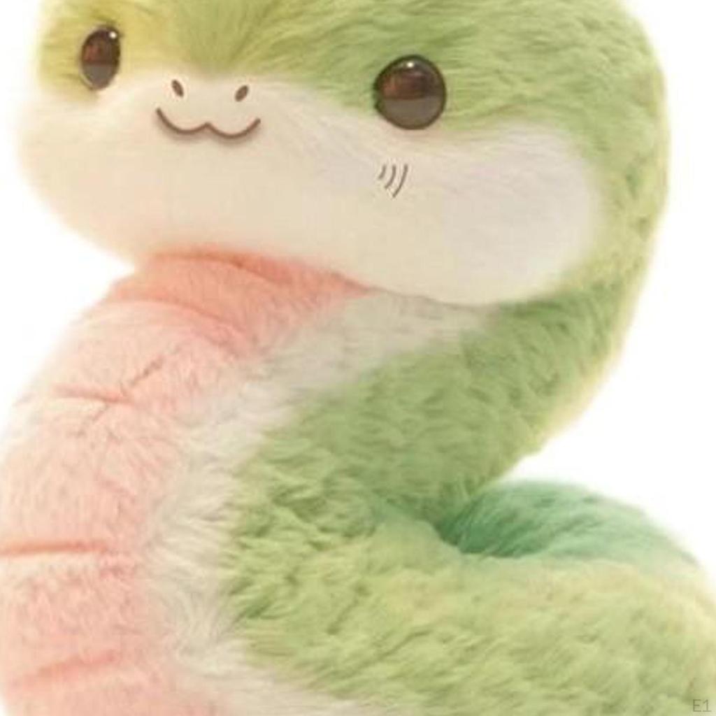 Cartoon Stuffed Snake Toy Sofa Ornaments Bedroom Decoration Plush Animal Cuddle
