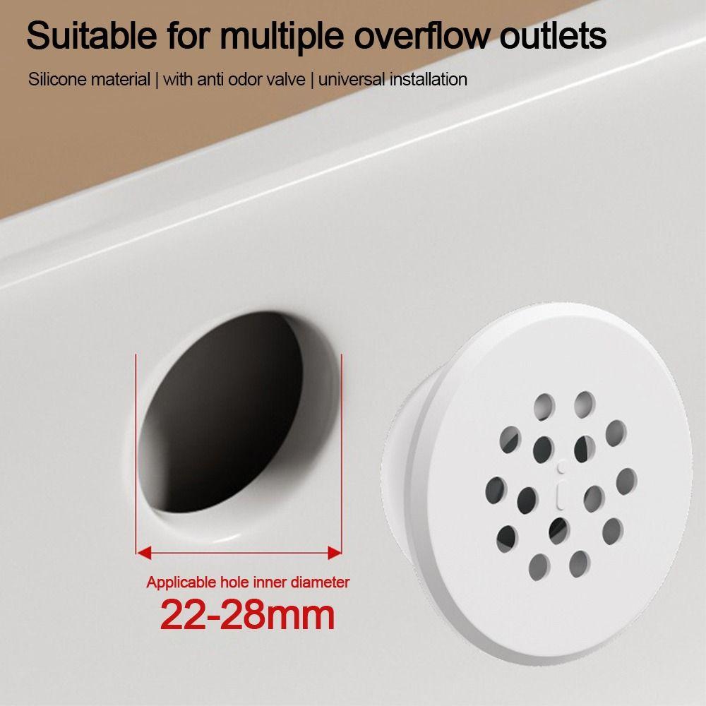 Replacement Wash Basin Overflow Ring Plug Round Sink Hole Cover  Kitchen Bathroom Supplies