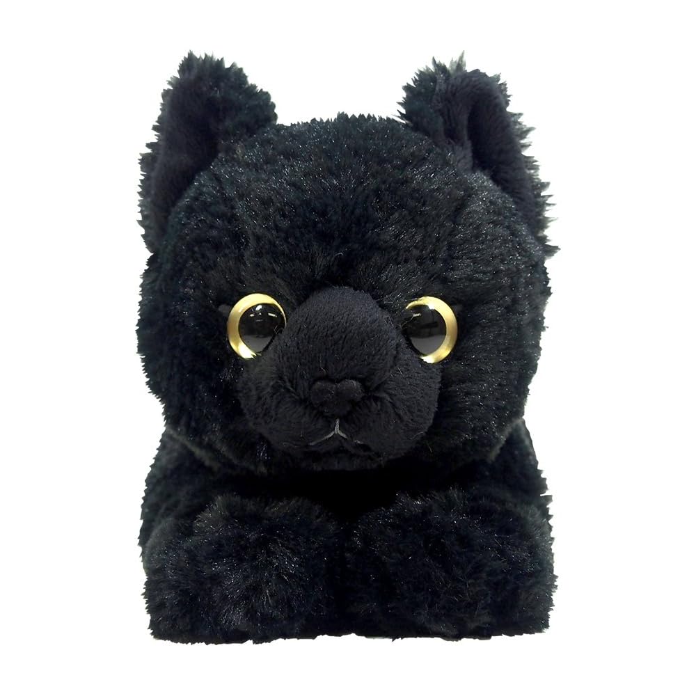 Hizaneko Plush Toy Black Small Size Soft Stuffed Animal
