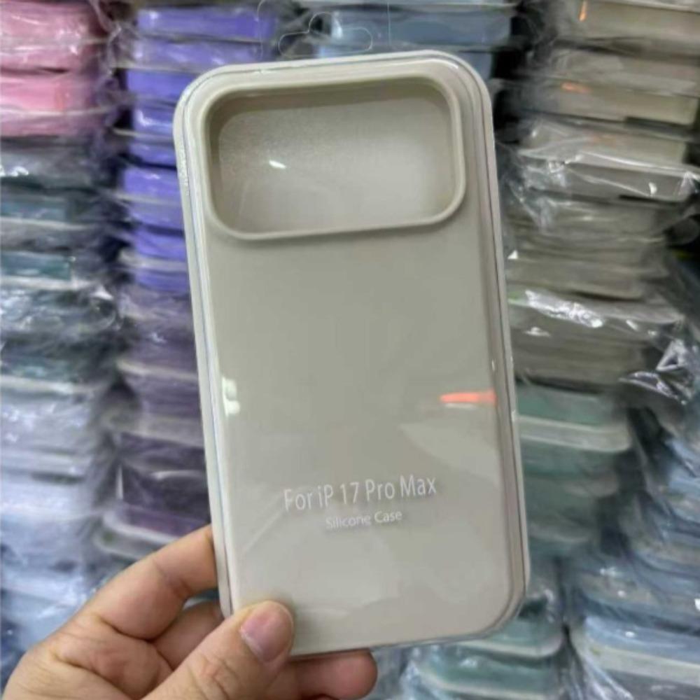 Carcasă Oficială din Silicon Lichid cu Textură de Piele în Culori Macaron pentru IPhone 17E Pro Max Air 16E 15 14 13 12 Protecție Buton Foto Husă Completă Anti-Cădere