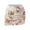 Moda da donna stampata casual sportiva fitness corsa yoga gonna da tennis gonna corta a pieghe pantaloncini mezza gonna
