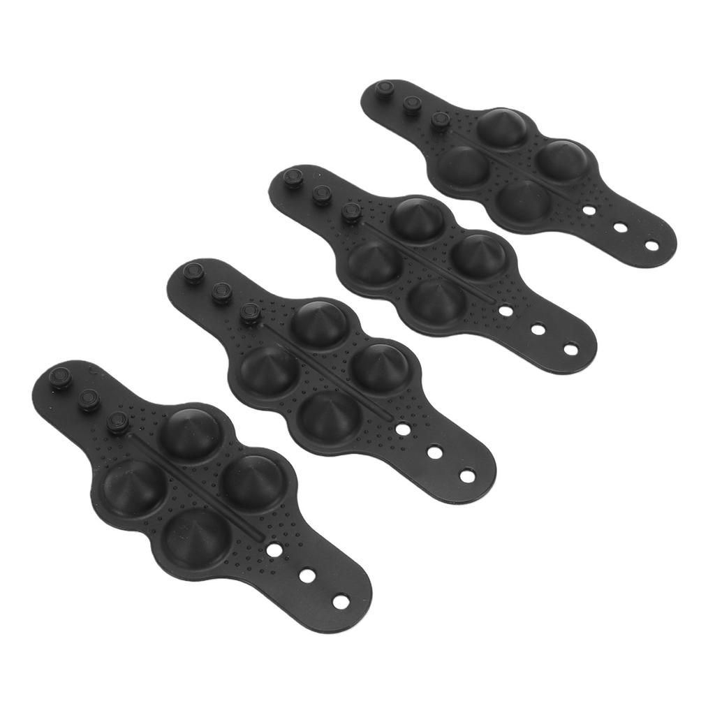 4pcs Steering Wheel Cover Massager Steering Wheel Center Marker Massage Grip Anti Slip Silicone Car Interior